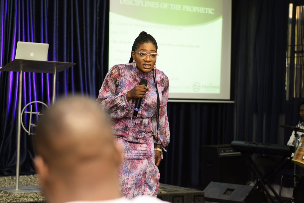 Kemi Fred-Adetiba teaching on Disciplines of the Prophetic